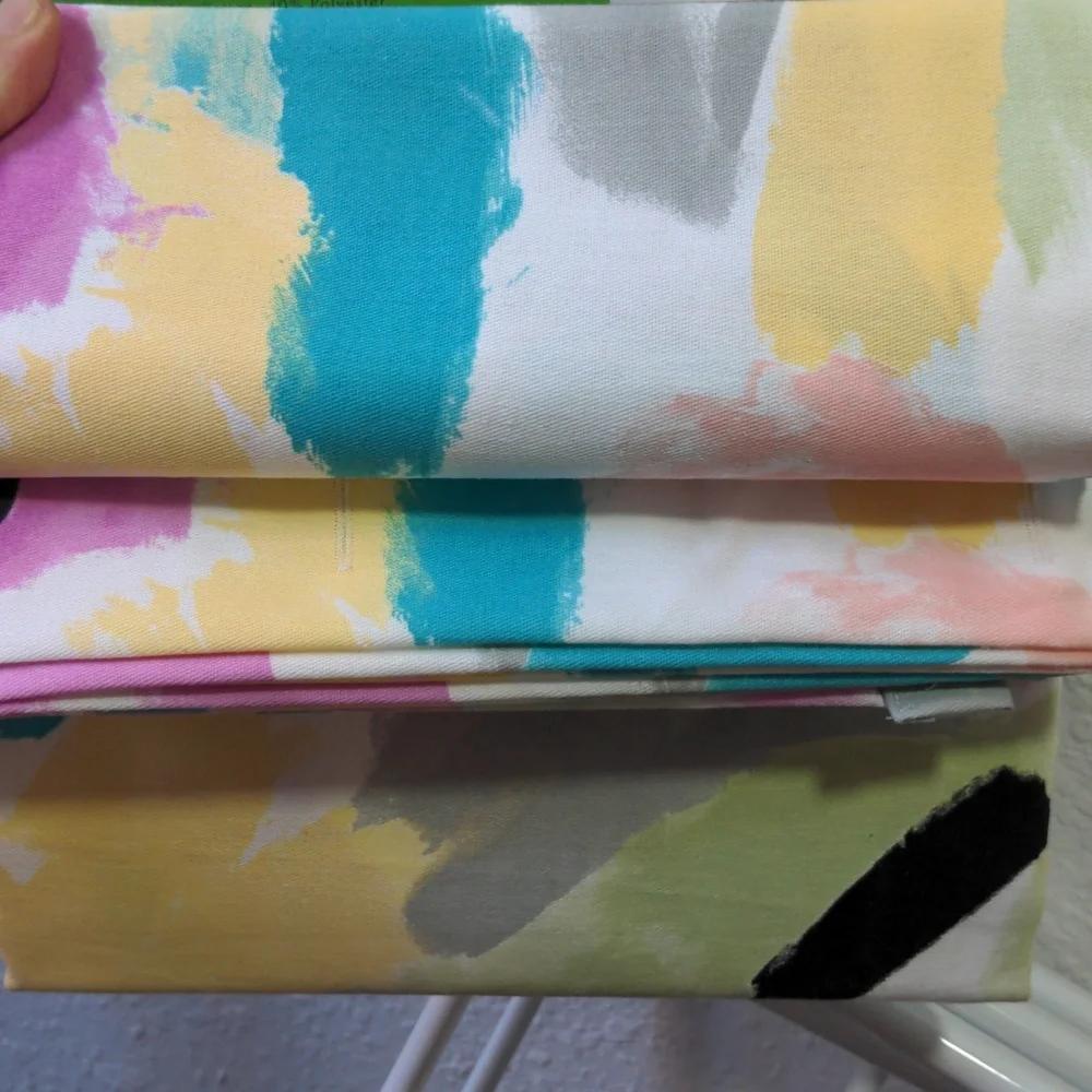 Kate Spade Paintball Floral Multicolor Abstract Pattern Shower Curtain 72